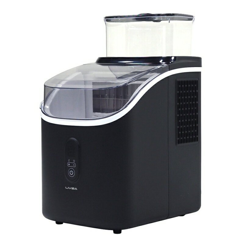 LIVZA 高速製氷機キューブアイス ブラック 黒 家庭用 製氷機 ICE-CUBE01-BK 三金商事 MITSUKIN