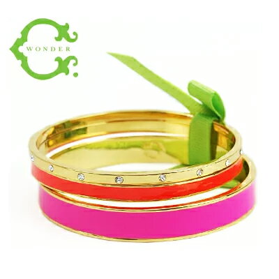 【ポイント10倍】シーワンダー C.Wonder バングル ブレスレット 3連セット ピンク 【あす楽 送料無料】