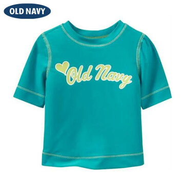 オールドネイビー OLD NAVY 水着 ラッシュガード ガールズ 女の子 アウトレット グリーン メール便可