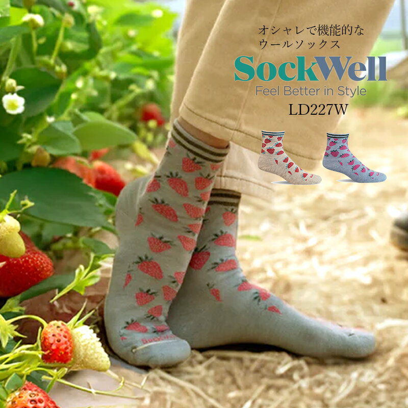 【送料無料】Sockwell［ソックウェル レディース］メリノウール ソックス【STRAWBERRY】