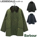 バブアー キルティングコート メンズ バブアー Barbour キルティングジャケット ブルゾン リッズデール キルト LIDDESDALE QUILT MQU0001 メンズ 英国王室御用達 アウター ダイヤモンドキルティング 軽量 防寒 リラックスフィット シンプル 薄手 ロゴ刺繍