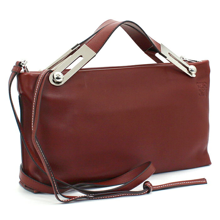  角に擦れあり ロエベ LOEWE バッグ ハンドバッグ（ショルダー付） ミッシー MISSY 327 81 R95 3180 ブリックレッド