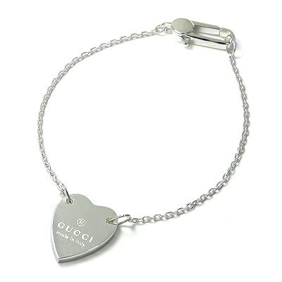 グッチ ハートプレート ブレスレット シルバー925 16cm/17cm/18cm 223513 【並行輸入品】