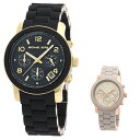 マイケルコース MICHAEL KORS 時計 ウォッチ レディース ランウェイ クロノグラフ 【MK7385 ブラック】 【MK7386 ピンクベージュ】(2)