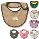 【11/1限定！2人に1人が当選！エントリーで最大100％ポイントバック】ノースフェイス THE NORTH FACE ベビービブ Baby Bib スタイ よだれかけ 前掛け NNB22210 キッズ 国内正規品 オーガニックコットン 吸汗速乾 ドットボタン ブラウン グリーン ホワイト パープル ピン