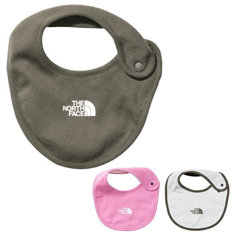 楽天サントノーレノースフェイス THE NORTH FACE ベビービブ Baby Bib スタイ よだれかけ 前掛け NNB72314 キッズ ベビー 国内正規品 オーガニックコットン ドットボタン仕様 ロゴプリント ギフト プレゼント