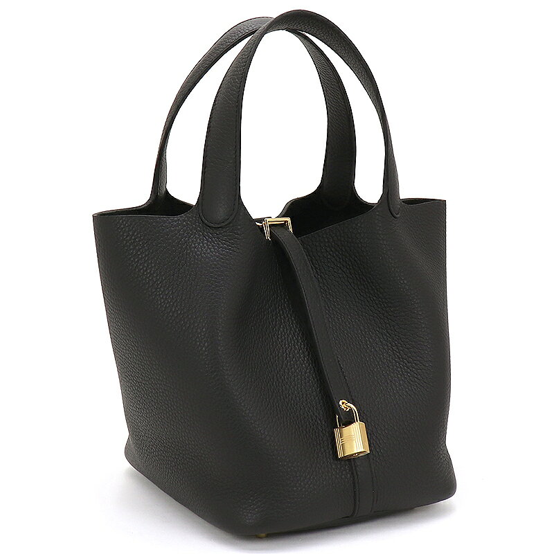 エルメス ピコタンロックMM 22 トリヨンクレマンス ハンドバッグ 060991CC 89 ノワール 刻印K 【並行輸入品】