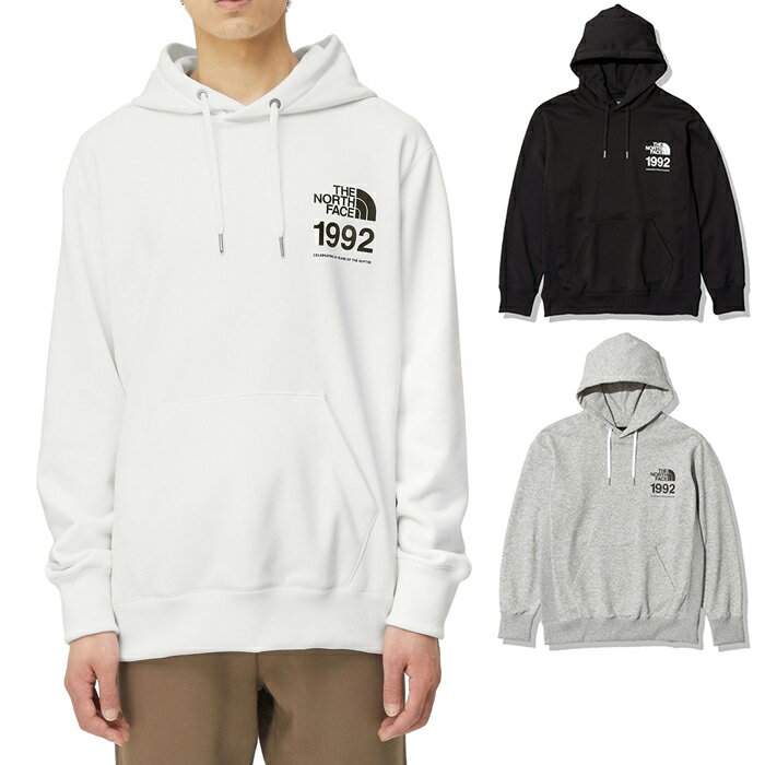 楽天サントノーレノースフェイス THE NORTH FACE 30th ヌプシスウェットフーディ 30th Nuptse Sweat Hoodie プルオーバースウェットパーカー NT62234 メンズ 国内正規品 ブラック ホワイト グレー リサイクル素材 軽量 イージーケア オリジナルロゴ シンプル カジュアル