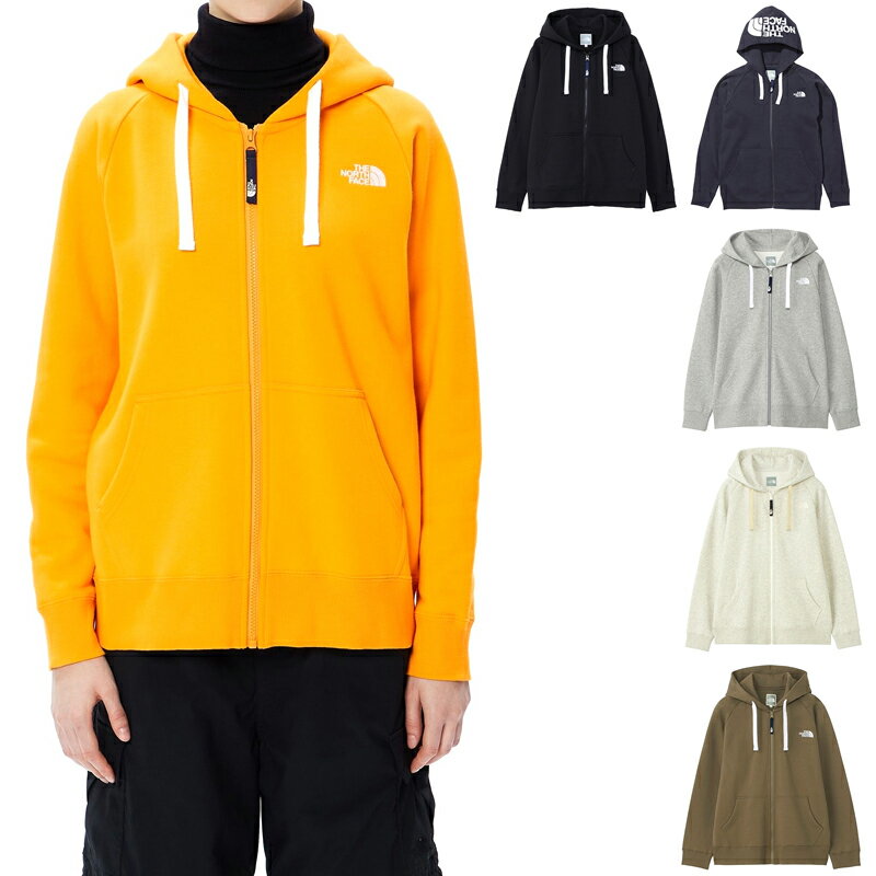 ザ・ノース・フェイス ノースフェイス THE NORTH FACE リアビューフルジップフーディ Rearview Full Zip Hoodie ジップアップスウェットパーカー NTW12340 レディース 国内正規品 リサイクルポリエステル コットン混紡 裏起毛 速乾 ロゴ立体刺繍