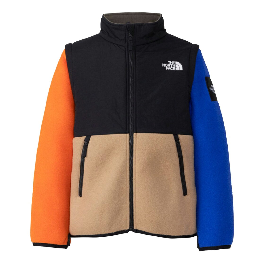 ノースフェイス THE NORTH FACE グランドデナリ2ウェイジャケット Grand Denali 2way Jacket フリースジャケット ベスト NAJ72337 キッズ 国内正規品 リサイクルマイクロフリース素材 袖の着脱が可能 記名ラベル付き ZIP IN ZIP対応