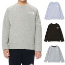 ノースフェイス THE NORTH FACE テックエアスウェットクルー Tech Air Sweat Crew トレーナー スウェットトップス NTJ62313 キッズ 国内正規品 保温性 通気性 高ストレッチ性 立体的なラバーロゴプリント