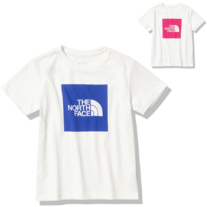 楽天サントノーレノースフェイス THE NORTH FACE ショートスリーブスモールスクエアロゴティー S/S Colored Square Logo Tee 半袖Tシャツ NTJ32361 キッズ ジュニア 国内正規品 オーガニックコットン リサイクルポリエステル 柔らか UV対策