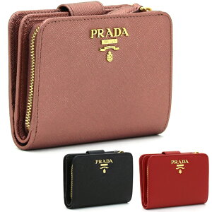 ץ PRADA ޤLեʡ ߥ˺ 1ML018 SAFFIANO METAL ORO 쥶 ܳ ѥ ᥿ ǥ  ̵ ƥԥ å ֥å