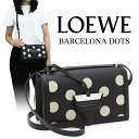 ロエベ バッグ（レディース） ロエベ LOEWE バッグ ショルダーバッグ バルセロナドット BARCELONA DOTS 302 93 M15 斜め掛け 肩掛け 小さめ コンパクト レディース ブラック ドット柄 レザー 革 おしゃれ