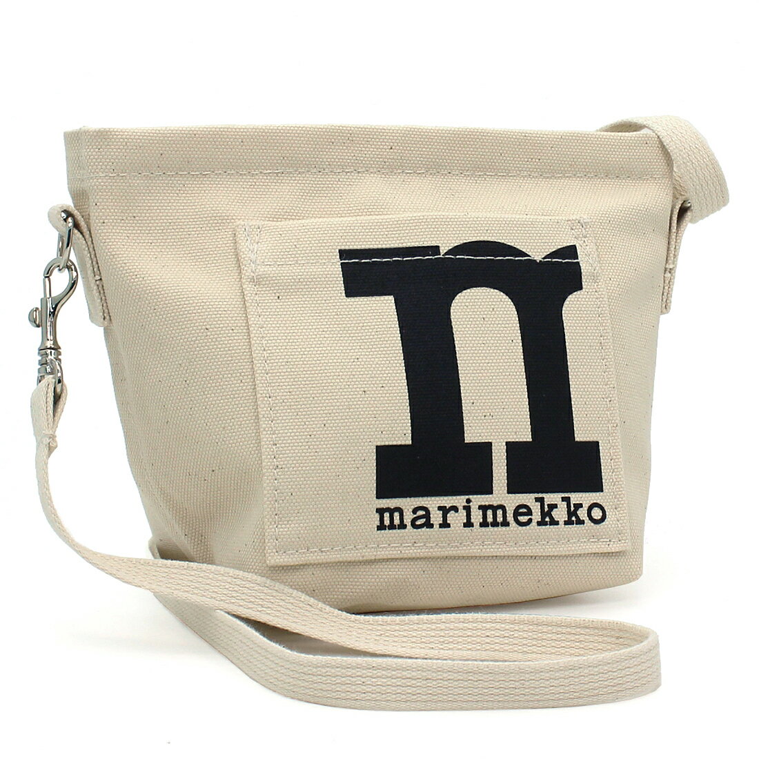 マリメッコ 帆布・キャンバス ショルダーバッグ レディース マリメッコ marimekko バッグ ショルダーバッグ MONO MINI CROSSBODY SOLID 091980 ミニサイズ コットンキャンバス地 北欧 ナチュラル ベージュ レディース