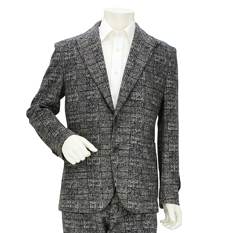 ジーステージ G-STAGE ジャケット＆パンツ セットアップ スーツ グレンチェックウールジャージ 【420209：シングルピークドラペルジャケット】 【420509：パンツ】 メンズ