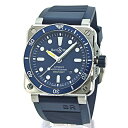 ベルandロス ベル&ロス Bell&Ross 時計 ウォッチ メンズ インストゥルメント ダイバー INSTRUMENTS DIVER BR03 92 DIVER BLUE ネイビー文字盤 腕時計 スクエアケース アナログ 3針 オートマティック ベル アンド ロス