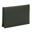 エルメス HERMES カルヴィ CALVI カードケース 名刺入れ 044164CK 89 ノワール 刻印W コンパクト スリム 一枚革