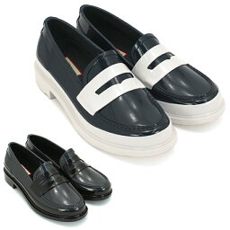 ハンター HUNTER リファインドコントラストペニーローファーグロス REFINED CONTRAST PENNY LOAFERS GLOSS レインシューズ 靴 WFF1080RGL レディース 国内正規品