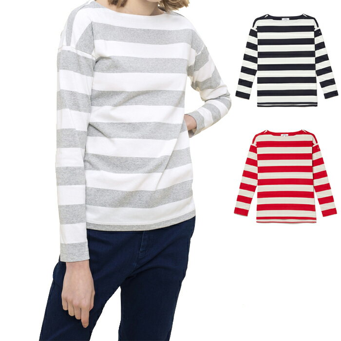 エーグル AIGLE 吸水速乾 ルッセストライプ 長袖Tシャツ ROUSSAY STRIPED L/S ZTF064J レディース 国内正規品