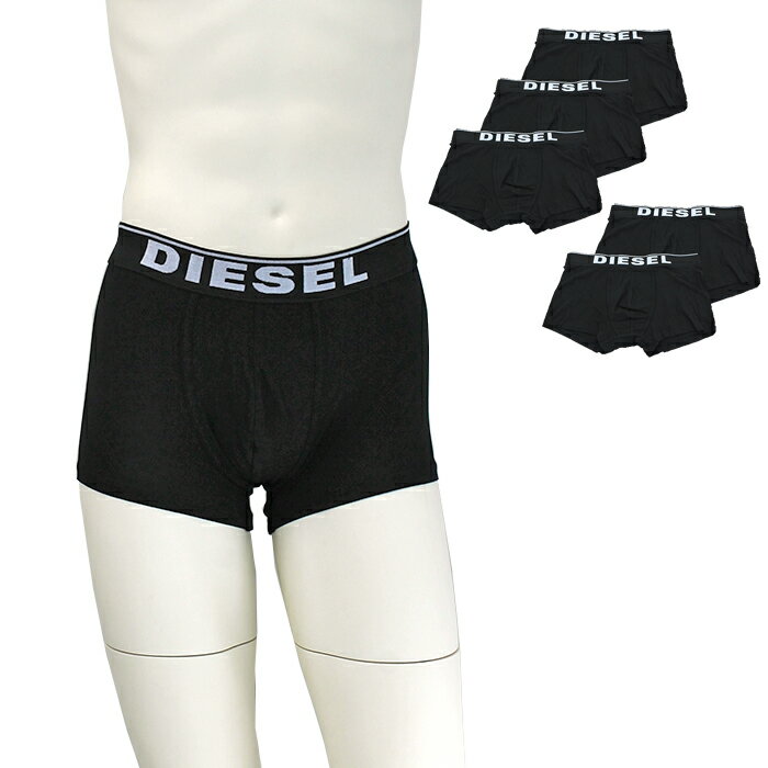 ディーゼル パンツ メンズ ディーゼル DIESEL ロゴデザインボクサーパンツ（5枚セット） アンダーウェア 00SUAG 0JKKB メンズ