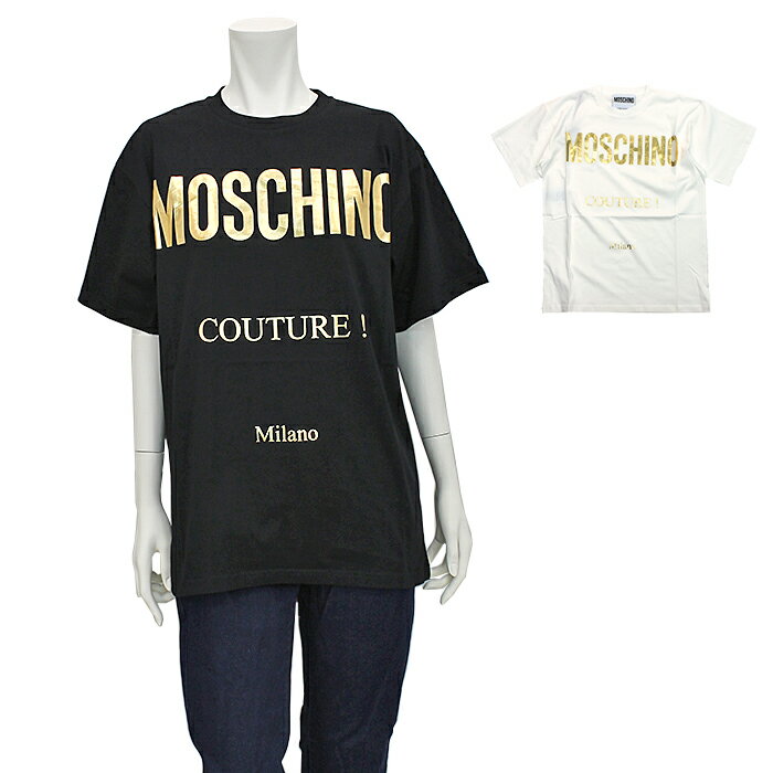 モスキーノクチュール MOSCHINO COUTURE 半袖Tシャツ J0701 5540 レディース