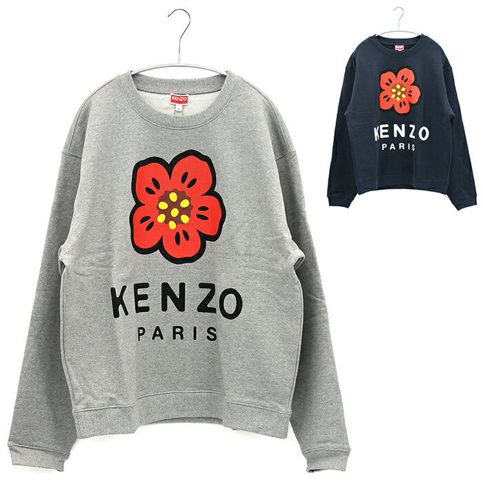 ケンゾー トレーナー メンズ ケンゾー KENZO トレーナー ボケの花 BOKE FLOWER SEASONAL LOGO CLASSIC SWEATSHIRT 厚手 クルーネック FC65SW4104ME メンズ レギュラーフィット