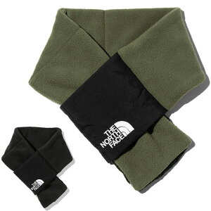 ノースフェイス THE NORTH FACE キッズキャンベルフリースマフラー Kids' Camp-bell Fleece Muffler ロゴ刺繍 ポケッタブル仕様 防寒 NNJ72104 キッズ 男の子 女の子 国内正規品 ブラック カーキ