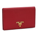 プラダ PRADA 二つ折り財布(小銭入無) カードケース 1MV018 SAFFIANO METAL ORO メタルロゴ シンプル コンパクト スリム 薄型 ...