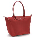 ロンシャン LONGCHAMP バッグ トートバッグ Lサイズ ル・プリアージュ ネオ LE PLIAGE NEO L1899 598 ルージュ 545 肩掛け 軽量 女性用 エンボスロゴ 無地