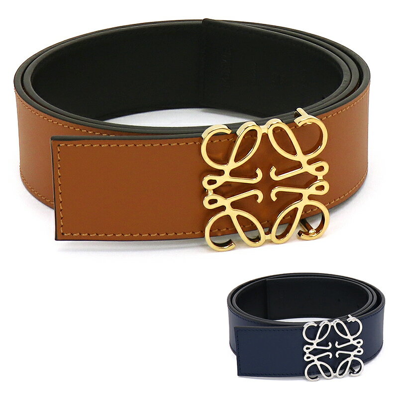 ロエベ LOEWE リバーシブル アナグラム ベルト 4cm REVERSIBLE ANAGRAM BELT 4CM 515 01 010 本革 レザー アナグラムロゴ ユニセックス メンズ レディースのサムネイル