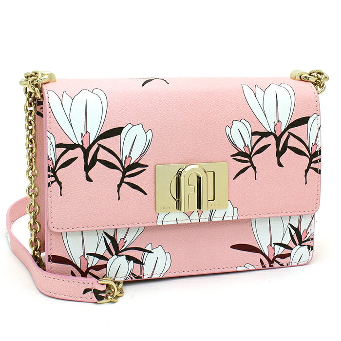 ✨美品✨FURLA フルラ ハンドバッグ ショルダーバッグ 2way 花柄 フルラ FURLA ショルダーバッグ花柄 レザー (t20) (FURLA