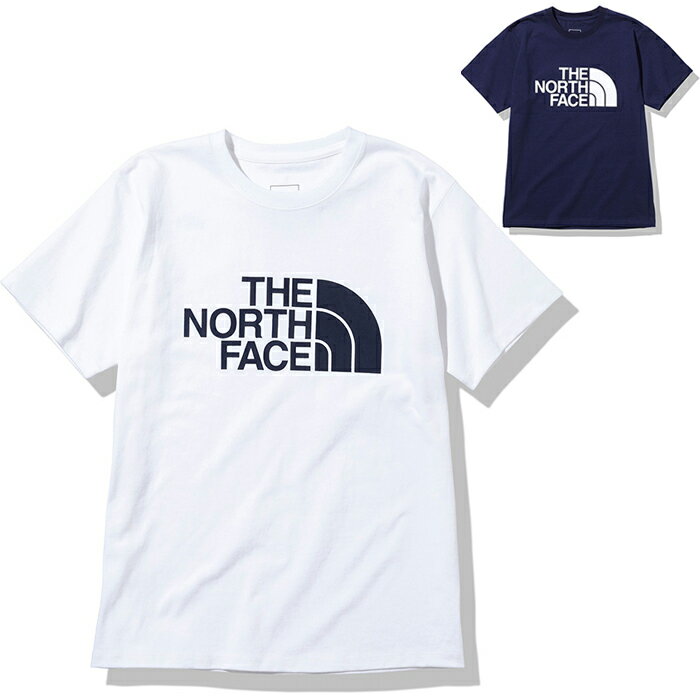 ノースフェイス THE NORTH FACE ショートスリーブビッグロゴティー S/S Big Logo Tee 半袖Tシャツ NTW32235 レディース 国内正規品 ホワイト ネイビー スポーティ 定番 クルーネック 丸首 コットン ミドル丈