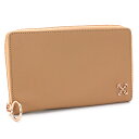 オフホワイト パースジップアラウンド PURSE ZIP AROUND トラベルケース OWNC012E 19423077 ベージュ ロゴ 本革 レザー ラウン...