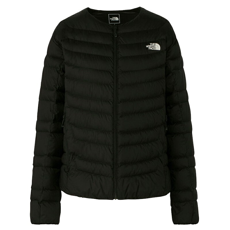 楽天サントノーレノースフェイス THE NORTH FACE サンダーラウンドネックジャケット Thunder Roundneck Jacket ダウンジャケット NYW82313 レディース 国内正規品 無地 ブランドロゴ ナイロン 中わた入り 防寒 ショート丈 アウトドア シンプル ハンドウォーマーポケット パッカブル