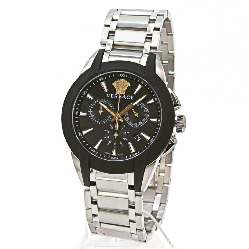 ヴェルサーチェ 腕時計（メンズ） ヴェルサーチェ VERSACE 時計 ウォッチ メンズ キャラクタークロノ VEM800218 ブラック文字盤 腕時計 ラウンド クロノグラフ