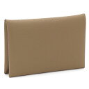 エルメス HERMES カルヴィ CALVI カードケース 名刺入れ 044164CK 18 エトゥープ 刻印W コンパクト スリム 一枚革