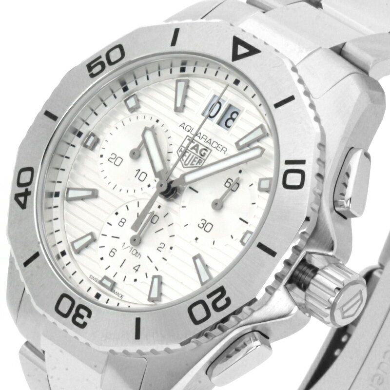タグホイヤー アクアレーサープロフェッショナル200 クロノグラフ 時計 ウォッチ メンズ CBP1111 BA0627 シルバー文字盤 【並行輸入品】