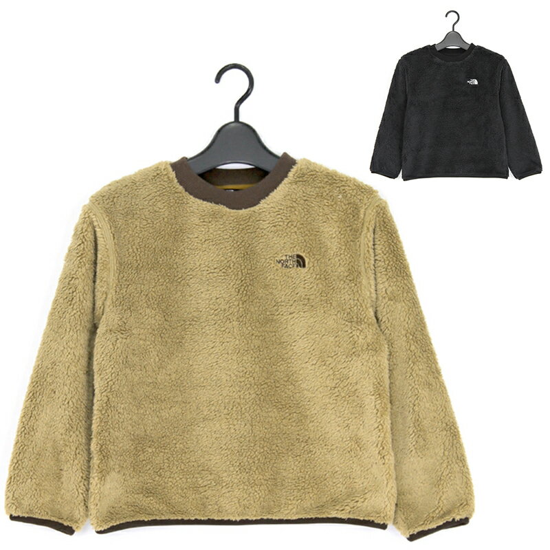 ザ・ノース・フェイス シェルパフリースクルー スウェット トレーナー キッズ 秋/冬 両面起毛 クルーネック 全2色 130/140/150サイズ NAJ72554 国内正規品(4)
