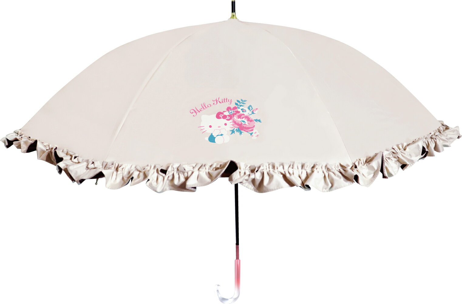 Rakuten - サンリオ 晴雨兼用長傘 フリルタイプ