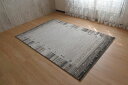 ラグ 絨毯 じゅうたん 133×195cm ベージュ色 ギャッベデザイン 長方形 GOBI-2