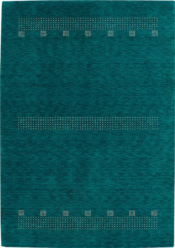 ジュウタン ラグ 140×200cm ターコイズ色 長方形 フランギャベ ホットカーペットOK 絨毯