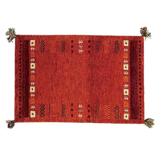ギャベ ジュウタン190×240cm 長方形 レッド色(赤色) ホットカーペットOK 絨毯 SUNSET ギャベ ジュウタン190×240cm 長方形 レッド色(赤色) ホットカーペットOK 絨毯 SUNSET