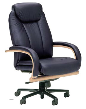 ソフトレザー(合成皮革)張り ハイバックチェア リクライニングチェアー 日本製