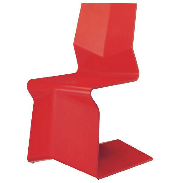 曲げ木フレームチェア ORIZURU 天童木工 レッド色 国産品（日本製）