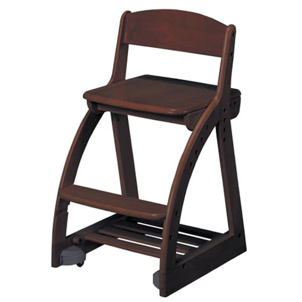 楽天さぬきや　家具とインテリアのお店コイズミ 4ステップチェア 板座 ウォルナット 木製デスクチェア 4STEP Chair CDC-765WT