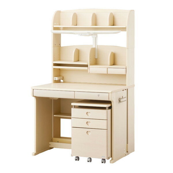 コイズミ学習机 デスク CDファースト ステップアップデスク WWホワイトウォッシュ色 小泉 95cmハイタイプ CDM-885WWWW