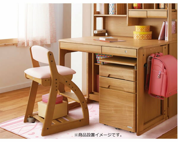 コイズミ 4ステップチェア 木製学習椅子 4STEP Chair ライトブルー色 木部はホワイトウォッシュ色 FDC-052WW [3]