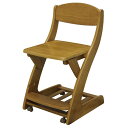 木製学習椅子 デスクチェア フィットチェア WC-16 ミディアムブラウン色