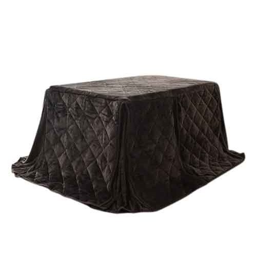 ハイタイプ/ダイニングこたつ布団　長方形120×80巾コタツ用　ダークブラウン色無地120　高脚用薄掛け布団